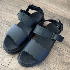Dr. Martens Black Voss Sandals